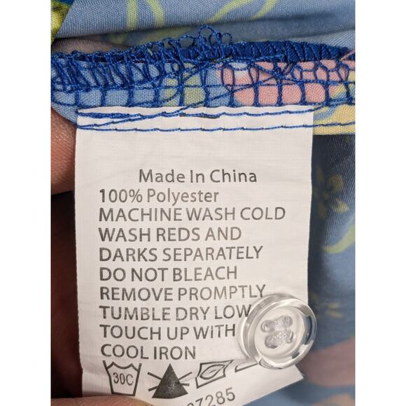 SNAPPLE Hawaiian Shirt Men's XL Multicolored Tropical Fruit AOP Casual Fun Party - Picture 7 of 9